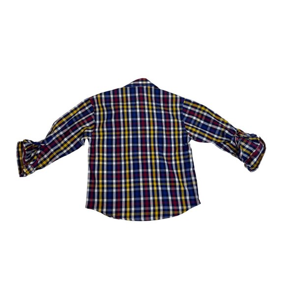Izod Toddler Boys Plaid Button-Down Shirt Multicolor Sz 3T - Picture 2 of 5